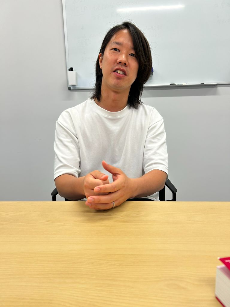 学生の変化を語る上田先生